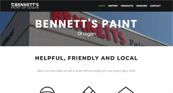 Desktop Screenshot of bennettspaint.com